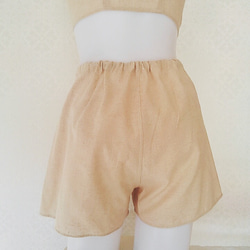 女性用トランクス　ペチパンツ　オーガニックコットン＆リネン　レディーストランクス　トランクスショーツ 5枚目の画像