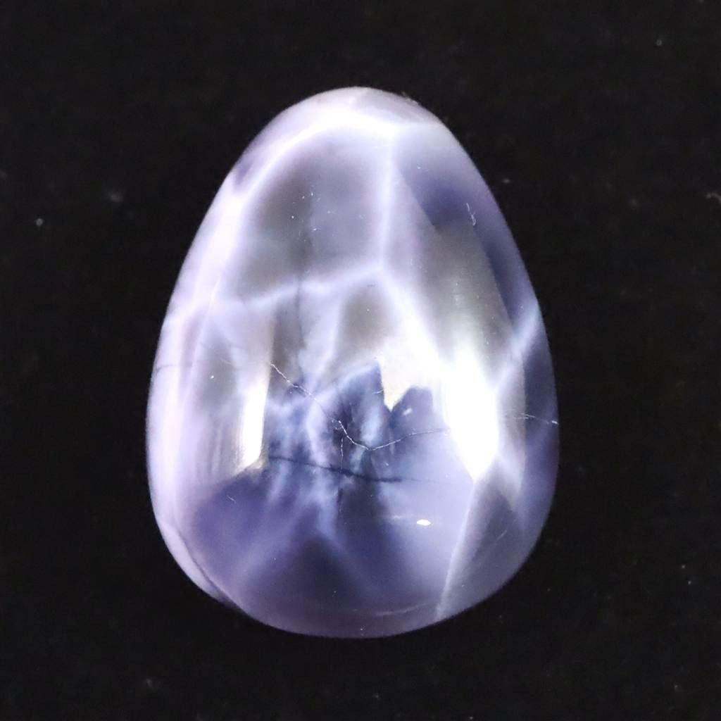 パープルラリマー   27mmペアシェイプ カボション ルース　10.7g *希少* #24121