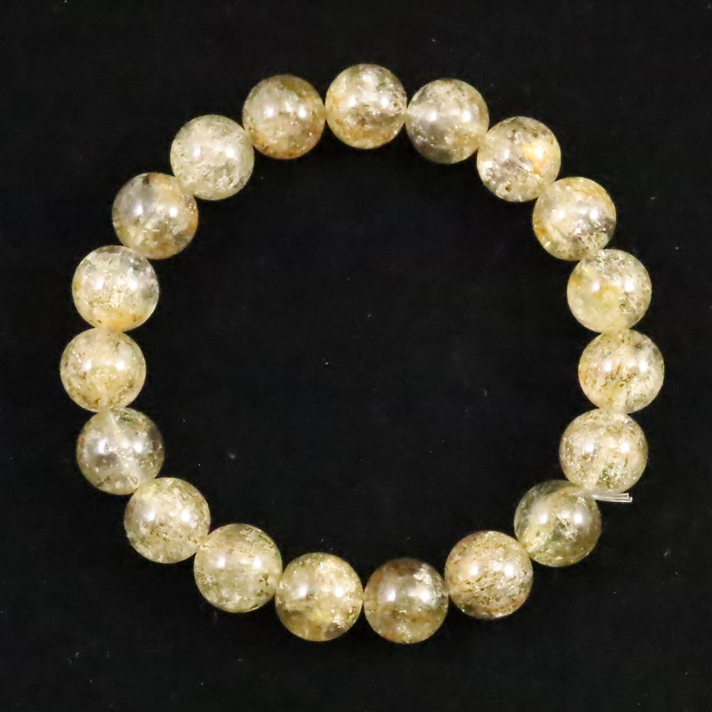 ゴールデンスキャポライト 黄金柱石　10.5mmブレスレット 31.5g  #48599