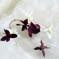 再販】一部受注制作 /ウエディング♡フラワーイヤーカフ/耳元に咲く