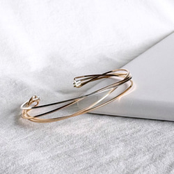 【期間限定】【秋の福袋 No.2】diagonal イヤーカフ&バングル　セット 2枚目の画像