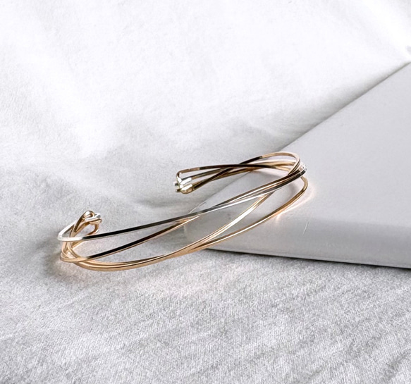 【期間限定】【秋の福袋 No.2】diagonal イヤーカフ&バングル　セット 2枚目の画像