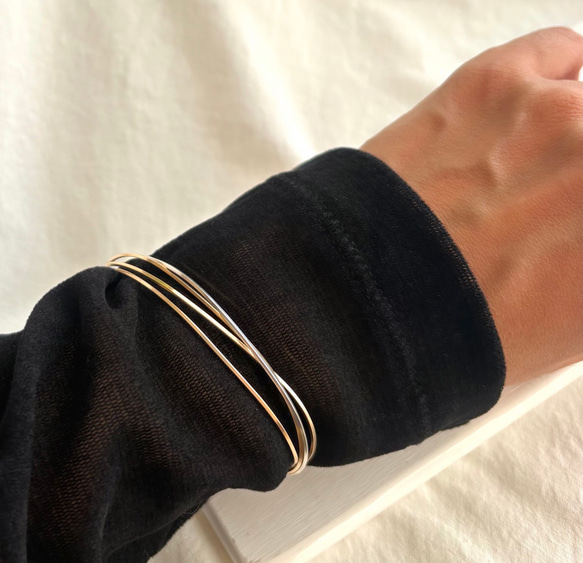 【期間限定】【秋の福袋 No.2】diagonal イヤーカフ&バングル　セット 10枚目の画像