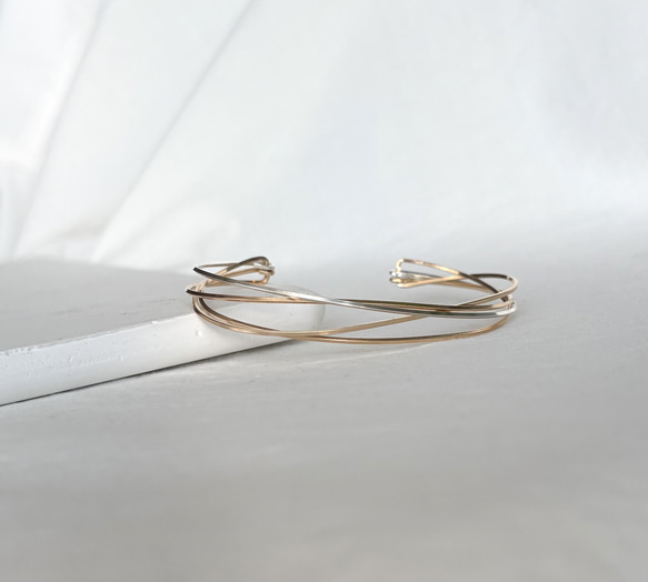 【期間限定】【秋の福袋 No.2】diagonal イヤーカフ&バングル　セット 4枚目の画像