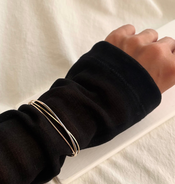 【期間限定】【秋の福袋 No.2】diagonal イヤーカフ&バングル　セット 9枚目の画像