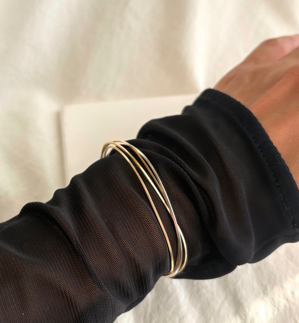 【期間限定】【秋の福袋 No.2】diagonal イヤーカフ&バングル　セット 11枚目の画像