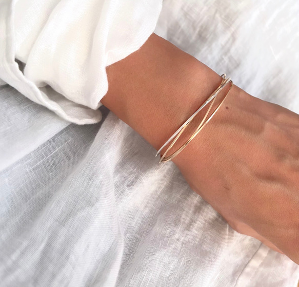 【期間限定】【秋の福袋 No.2】diagonal イヤーカフ&バングル　セット 12枚目の画像