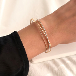 【期間限定】【秋の福袋 No.2】diagonal イヤーカフ&バングル　セット 6枚目の画像