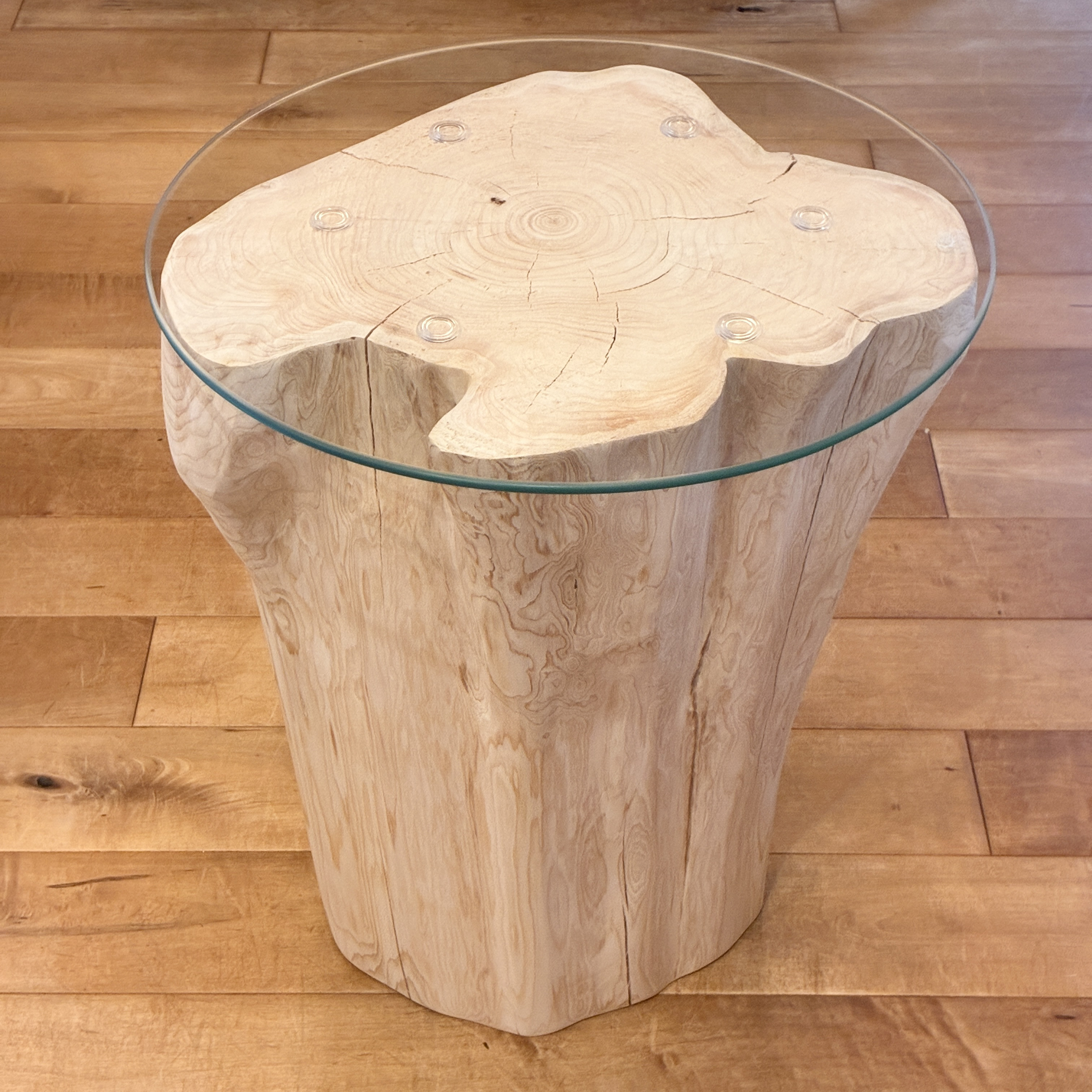 Hinoki Glass Table  No.1417