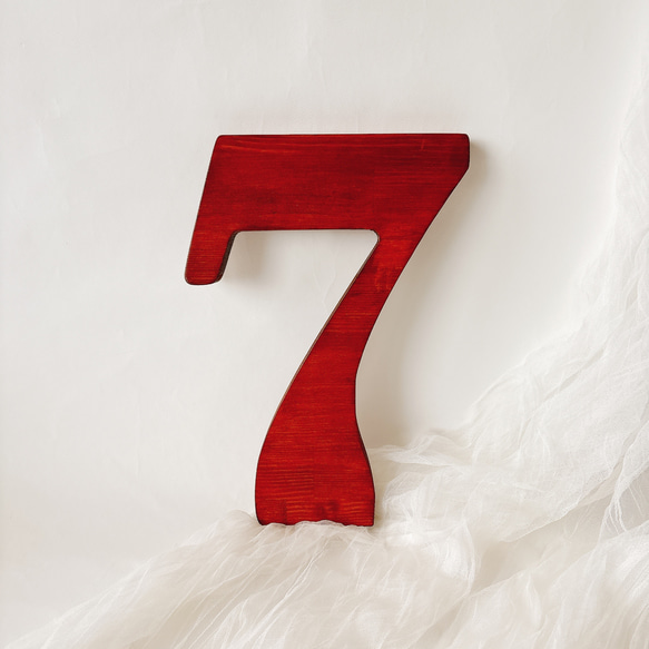 【単品販売　木製　七五三　ビックナンバーバナー】　千歳飴　七五三撮影　七五三参り　おうちスタジオ　撮影小物　753 7枚目の画像