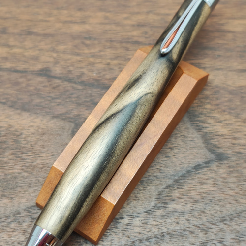 10月限定】極上 黒柿 シャープペンシル No.047 ペン・筆記用具 工房