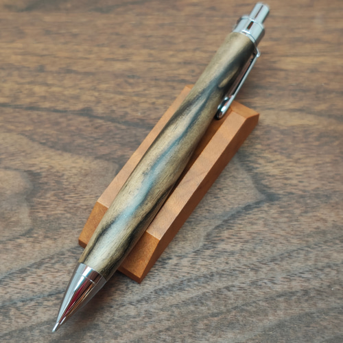 10月限定】極上 黒柿 シャープペンシル No.047 ペン・筆記用具 工房