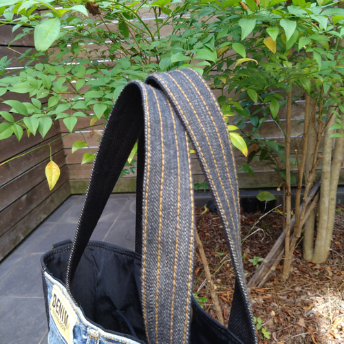 専用❗772【DENIM✖️サイドポケットBIG Tote⚮̈】デニムリメイク