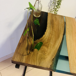 黒柿 ソファテーブル サイドテーブル コーヒーテーブル 一枚板 銘木