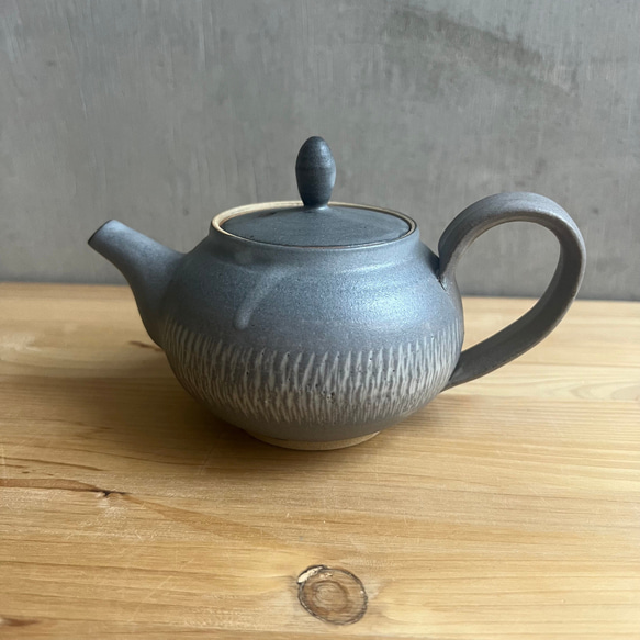 小石原焼 ティーポット 森山寛二郎 實山窯 陶器 食器 器 約230ml 急須