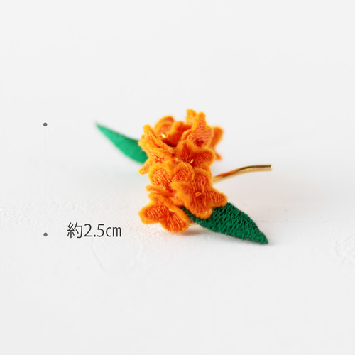 秋うらら～金木犀の花かんむりポニーフック ポニーフック・ヘアカフス