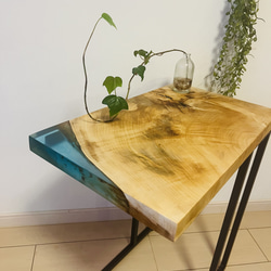 レジンテーブル リバーテーブル ソファテーブル サイドテーブル 桜の木