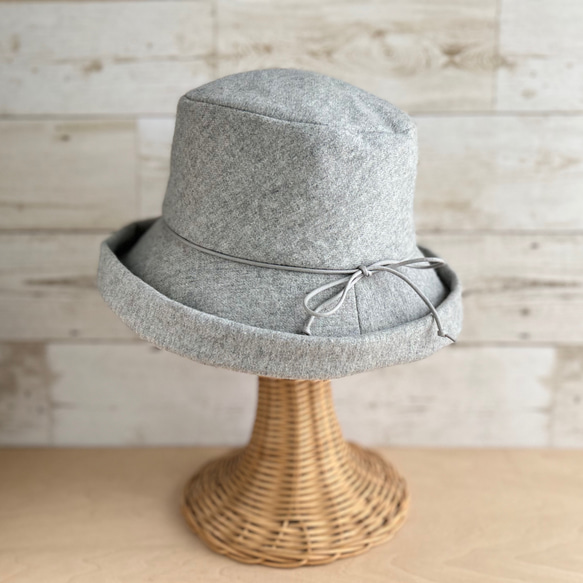 ウールクロッシェ・ライトグレー 2枚目の画像