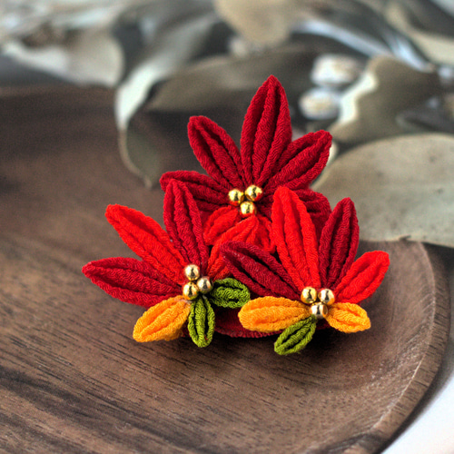 つまみ細工帯飾り　根付け　バックチャーム つまみ細工 バッグチャーム | especial