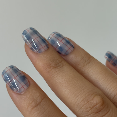 No.5【サイズオーダー】独特なインクの滲みがかわいい♡ぷっくりリボン