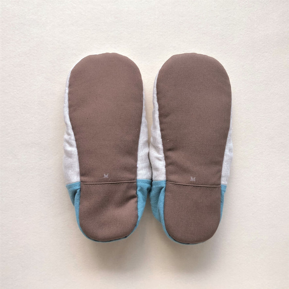 【ふっくら秋冬】コットンツイード okaeri！ふわふわルームシューズ ・Warm red 9枚目の画像