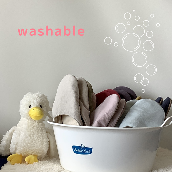 【ふっくら秋冬】コットンツイード okaeri！ふわふわルームシューズ ・Warm red 12枚目の画像