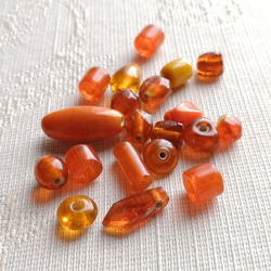 満ちる〜橙〜　インドビーズ　10g 1枚目の画像