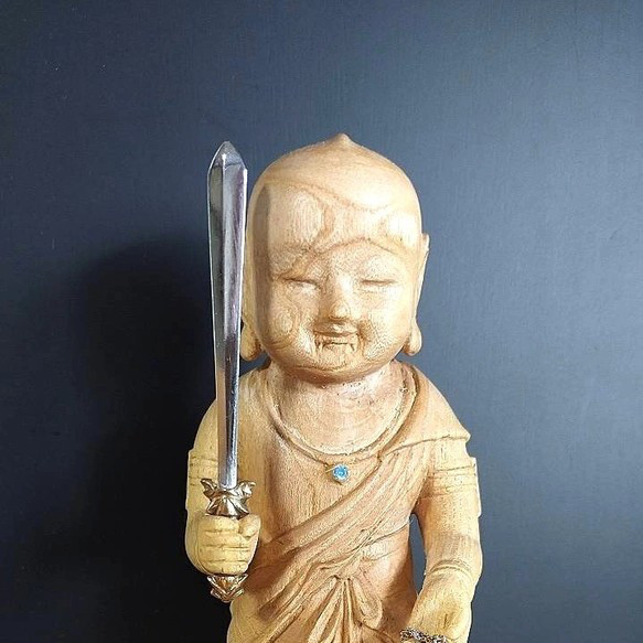 【仏像彫刻】こ不動くん　※スマホの場合、画像を押すと拡大されます
