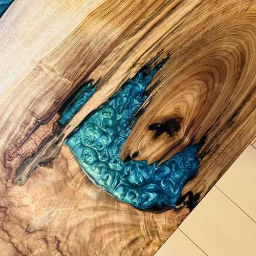 レジンテーブル リバーテーブル ローテーブル アイアンテーブル