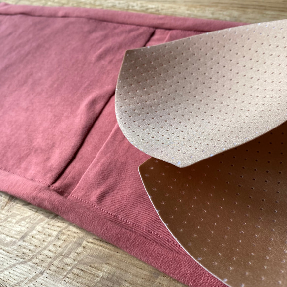 《Newカラー》【茜 】草木染めブラ　オーガニックコットン　ノンワイヤー　しめつけない　綿　ブラ　インナー　らくちん　 4枚目の画像