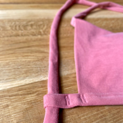 《Newカラー》【茜 】草木染めブラ　オーガニックコットン　ノンワイヤー　しめつけない　綿　ブラ　インナー　らくちん　 6枚目の画像