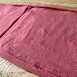 《Newカラー》【茜 】草木染めブラ　オーガニックコットン　ノンワイヤー　しめつけない　綿　ブラ　インナー　らくちん　 3枚目の画像