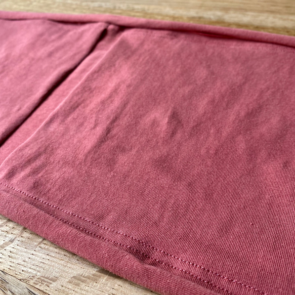 《Newカラー》【茜 】草木染めブラ　オーガニックコットン　ノンワイヤー　しめつけない　綿　ブラ　インナー　らくちん　 3枚目の画像