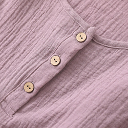 パジャマ 長袖レディース上下セット春秋冬ダブルガーゼ寝巻き 8枚目の画像