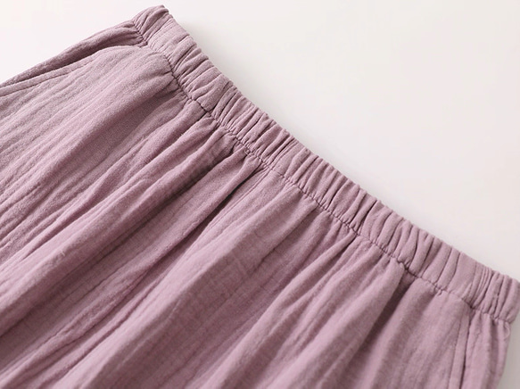 パジャマ 長袖レディース上下セット春秋冬ダブルガーゼ寝巻き 7枚目の画像