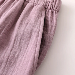 パジャマ 長袖レディース上下セット春秋冬ダブルガーゼ寝巻き 4枚目の画像