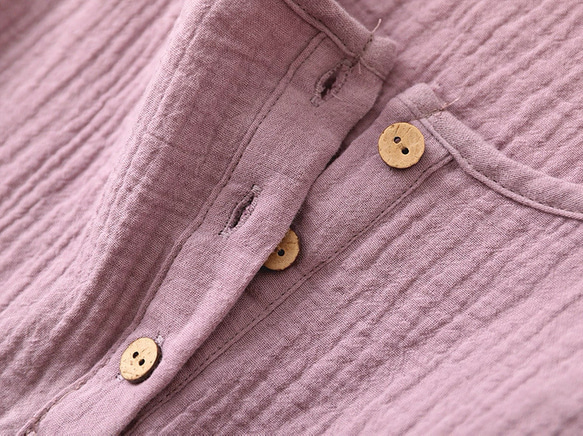 パジャマ 長袖レディース上下セット春秋冬ダブルガーゼ寝巻き 5枚目の画像