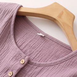 パジャマ 長袖レディース上下セット春秋冬ダブルガーゼ寝巻き 13枚目の画像