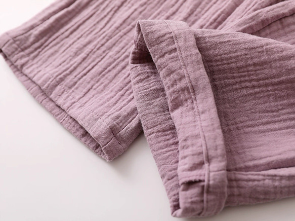 パジャマ 長袖レディース上下セット春秋冬ダブルガーゼ寝巻き 9枚目の画像