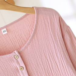 パジャマ 長袖レディース上下セット春秋冬ダブルガーゼ寝巻き 18枚目の画像