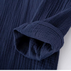 パジャマ 長袖メンズ上下セット男女兼用春秋冬ダブルガーゼ寝巻き 7枚目の画像