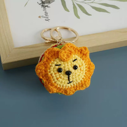 毛糸 手作り 編みぐるみ キーホルダー バッグチャーム プレゼント