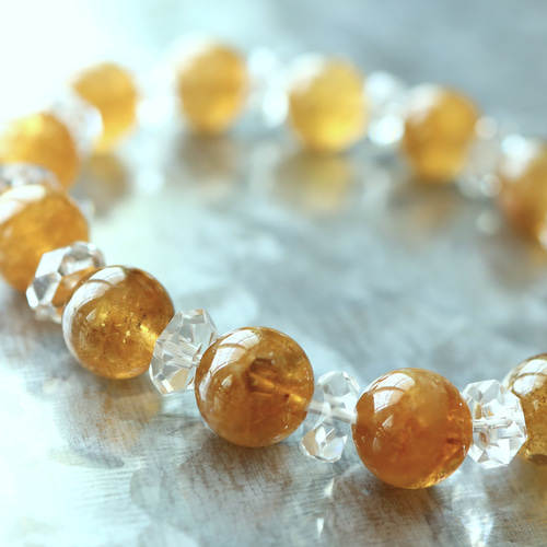 ☆スーパープレミアムブレス☆ゴールデンレムリアンクォーツ：約10.8