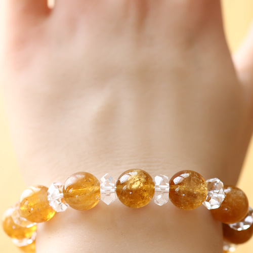 ☆スーパープレミアムブレス☆ゴールデンレムリアンクォーツ：約10.8