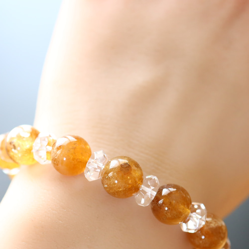 ☆スーパープレミアムブレス☆ゴールデンレムリアンクォーツ：約10.8