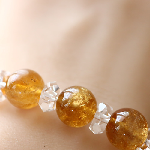 ☆スーパープレミアムブレス☆ゴールデンレムリアンクォーツ：約10.8