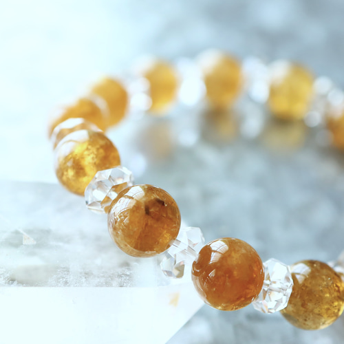 ☆スーパープレミアムブレス☆ゴールデンレムリアンクォーツ：約10.8