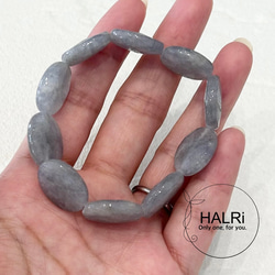 天然石ブレスレット507◇アイオライトシリカ オーバルカット 1枚目の画像