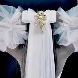 大人可愛い花のブローチ　オートクチュール刺繍 10枚目の画像