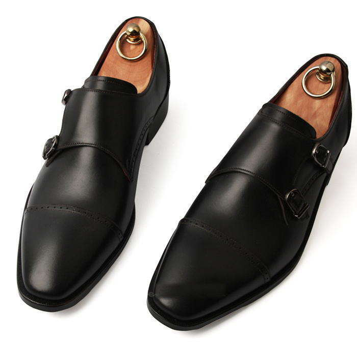 ビジネスシューズ ダブルモンクレザービジネスシューズ メンズビジネスシューズ 本革レザーシューズ シューズ a